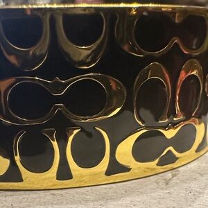Coach Black and Gold Bangle
